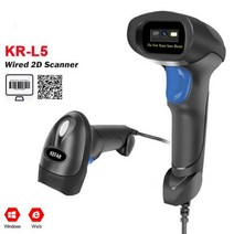 바코드스캐너 무선바코드스캐너 qr바코드스캐너 KEFAR 공장 KR-L8BL 블루투스 무선 2D 바코드 스캐너 Qr 코드 USB Pda, 02 KR-L5 Wired 2D