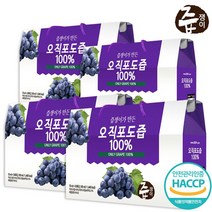 즙쟁이 포도즙 4박스 120포, 4개, 단일옵션