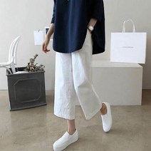 홍공장 여성 여름 시원한 린넨 와이드 캐주얼 팬츠 ~3XL