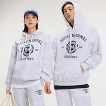 그랜피니 남녀공용 클래식 슈퍼 노멀 기모 후드티 트레이닝복 세트 GFHM06