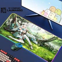 에픽 세븐 Rgb 마우스 패드 게이머 키보드 매트 책상 애니메이션 카펫 Pc 빅 게임 캐비닛 확장, 07 GG001211_05 RGB300x800x3mm