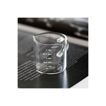 내열 예쁜유리컵 아이스커피 카페 이중 유리 측정 컵 에스프레소 커피용 미니 우유 마우스 온스 주방 지거, Double mouth scale_101-200ml