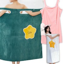엔템 목욕가운 여름샤워 3초 호텔 골프 샤워 목욕 가운, 135cm, 아이보리
