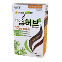 현대약품 마이실 빠른 허브 헤어칼라 염모제 b0862, 1호 자연흑갈색, 5개