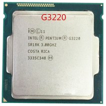 인텔 펜티엄 G3220 Haswell LGA 1150 듀얼 코어 3.0GHz L3 캐시 3M HD 그래픽 데스크탑 CPU 128683, 없음