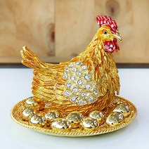 집들이야 귀족 암탉 보석함 닭장식품 장수선물 개업선물 집들이선물 부모님선물 새해선물 닭띠선물, CHI_14