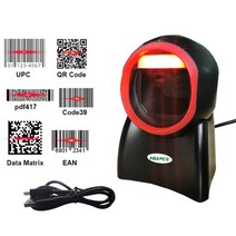 북스캔 스캐너 셀프 2D 무지 향성 바코드 1D QR 코드 데스크탑 usb 리더 슈퍼마켓 스토어 자동 감지 데이터 매트릭스, 1.HBA-4010E