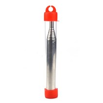 저무리 접이식 스테인레스 스틸 블로우 튜브 캠프 파이어 벨로우잉 도구 캠핑 야외 액세서리, 빨간색