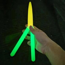 해외 정품 Knife toy 틱톡장난감 당근셀러월드 야광 당근칼 장난감총 메탈당근칼, 16. 야광 -당근 버터플라이 나이프 (대)