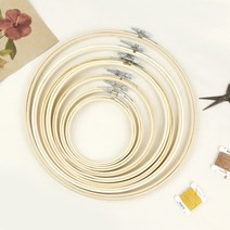 Jstrading 프랑스 자수수틀 자수틀 (원형), 1개, 24cm