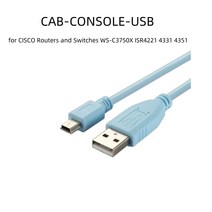 CAB-CONSOLE-USB = 콘솔 케이블 6 ft USB 유형 A 및 mini-B CISCO 라우터 스위치 WS-C3750X ISR4221 4331, 한개옵션0