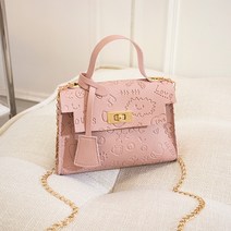 제인이New Casual Luxury Chain Crossbody Bags for Women Fashion Simple Shoulder Bag Ladies Designer Hand, 분홍색