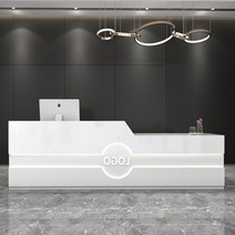 카운터 테이블 바 계산원 옷가게 계산대 작은 페인트 프론트 교육 매장 회사 접수 코너 모던 심플 상업, 화이트 오른쪽