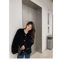 2022 겨울 새로운 모피 어린 양 모피 모피 하나의 짧은 작은 향기 봉제 밍크 코트 여성