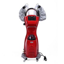 헤어 스팀기 모발 가습기 미스트기기기 헤어캡 머리 스팀 미용 기계 미용실 스티머, 레드, 새로운 프레스티지 에디션 스프레이 빗(레드)