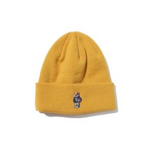 예일 EMBROIDERY UNIVERSITY DAN BEANIE YELLOW