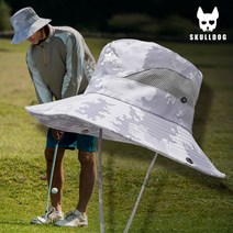 스컬독 남자 골프모자 얼굴 햇빛가리개 챙넓은 벙거지모자 캠핑 파크골프 아웃도어, FREE