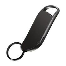 Telele 미니 초소형 열쇠고리형 녹음기 900시간 저장 장시간 연속 녹음 64GB, 64GB 블랙