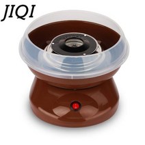 츄러스 기계 메이커 JIQI 110V220V 미니 전기 DIY 달콤한 솜사탕 휴대용 마시멜로 설탕 요정 치실 회전 EU 미국 플러그, brown+미국