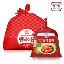 종가집 행복이온 포기김치 5kg + 총각김치2.5kg, 단품