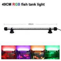 DC12V 39/49 CM WiFi RGB LED 수족관 조명 세트 수조 장식 조명을 위한 Tuya 앱 Alexa 음성 제어와 함께 작동, 49CM, EU plug