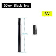 도로 자전거 위한 다채로운 관 Presta 벨브 연장 증량제 50/60mm, 02 60mm Black  1pcs