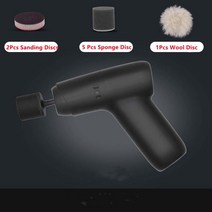 무선광택기 무선 광택 광택기 폴리셔 듀얼 차량 드릴 왁싱 패드 자동차 미니 연마 기계 휴대용 자동차 디테일 도구 전기 청소 브러시 ​​자동차, 검은색