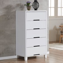 [로쏘] 네베 싱글 5단 서랍장, 색상:오크화이트