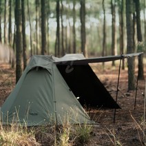 비달리도 a형텐트 솔캠텐트 모토캠핑 1인용 텐트 미군 군용 첼트반, 텐트, 골드베이지(폴리에스터)