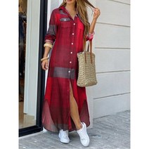 ZANZEA-파티 빈티지 레오파드 로브 2023 가을 캐주얼 긴 소매 맥시 롱 베스티도 드레스 패션 오버사이즈 여성 셔츠 드레스 1