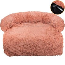 강아지고양이 하우스 대형 개 침대 소파 푹신한 애완 동물 집, Pink-zip+M