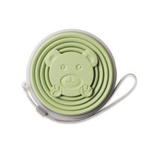 접이식 컵 텔레스코픽 실리콘 물병 야외 여행 커피 머그잔 휴대용, 180ml, green