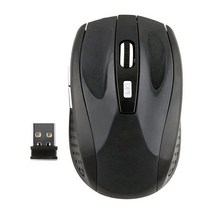 왼손마우스 Erilles 베스트 셀러 2.4G 무선 광 마우스 컴퓨터 왼손잡이 USB 나노 수신기 미니 여행 노트북, 01 Black, 한개옵션1