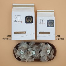 순수무수 로스팅무차 티백 120g 무말랭이차 볶은무차, 120g(1g x 60개입x2개)