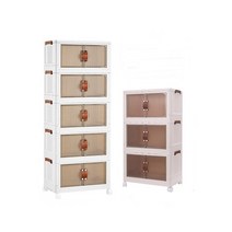 엠디스토어 360회전 다용도 접이식 리빙박스 적층형 폴딩 수납장 이동식 정리함 XL 65cm, 1단, 1세트