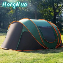 HongNuo 옥외 거실형텐트 5-8사람, 5-8, 다크그린