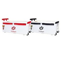 해동 심해갈치 빅 아이스박스 75L 대장쿨러 HB-243, 화이트레드