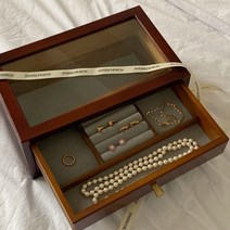 호두 원목 보석함, G-20 2단 화이트 (당일출고), 2단, 1개
