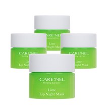 까레넬 립밤 립 나이트 마스크 라임향 5g 입술 각질제거 수면팩, 4개