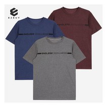 [이지바이] 액션쿨링 남성 스트레치 멜란지 라운드 반팔 티셔츠(Z19LT026M)/데일리/