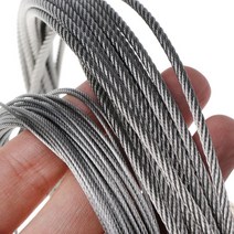 도구 10m 304 스테인레스 스틸 와이어 로프 소프트 낚시 리프팅 케이블 7 빨랫줄, [02] 2MM, 02 2MM