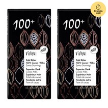 비바니 유기농 다크 100% 초콜릿 80g 2개, 2세트