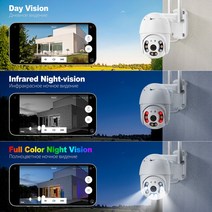 가정용 CCTV 홈 스마트폰 Techage-HD 5MP PTZ WiFi IP 카메라 AI 인간 감지 3MP 야외 방수 무선 보안 2 방, 03 5MP 64G Camera_04 영국 플러그