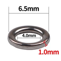2023 신상품 3.5mm 4mm 5mm 낚시 솔리드 링, 6.5-4.0mm