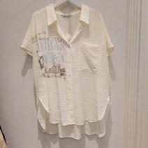 [틸버리] 레터링 포켓 카라 블라우스 TK6M0BL60 610 괴정점