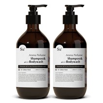 수오가닉 퍼퓸 샴푸워시 코튼머스크 1000ml 2개