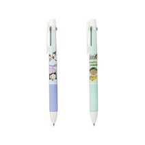 제노 다색펜 앵그리 리틀 걸 0.5mm 3색 볼펜, 민트