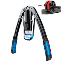 Sweet ni smile 10-200kg 완력기 상체 근력 완력기 가슴 완력기 남자 홈트레이닝 무게조절 완력기 + AB휠, 유카운트, 푸른 색