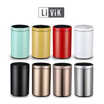 리비크 프리미엄 트리플 자동센서 휴지통 LV-S12, 화이트
