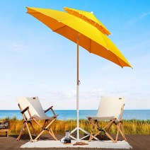 로티캠프 슈퍼 와이드 초대형 캠핑 파라솔 감성 야외파라솔 바람막이 270 꺾임형, 아이보리, 1개